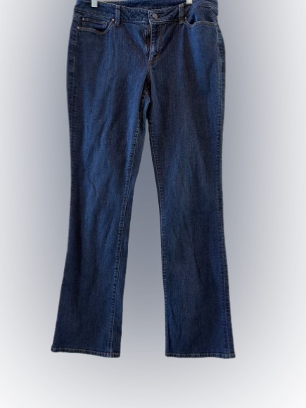 Classic Women's Dark Blue Straight-Leg Jean
 by Ann Taylor 14T